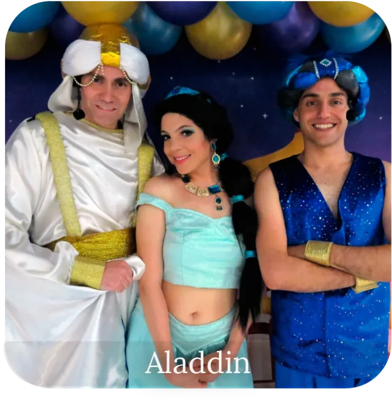 aladdin show cumpleaños mar de mo