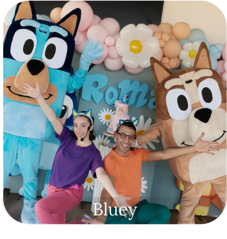 bluey show cumpleaños mar de mo