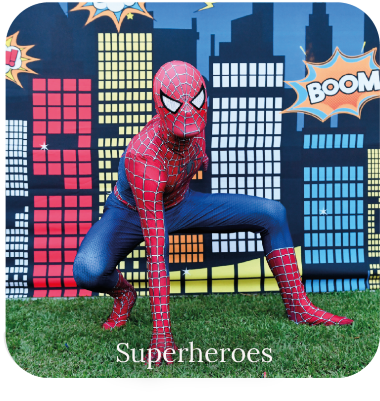 superheroes -cumpleaños -animaciones- shows - infantiles - mardemo - producciones