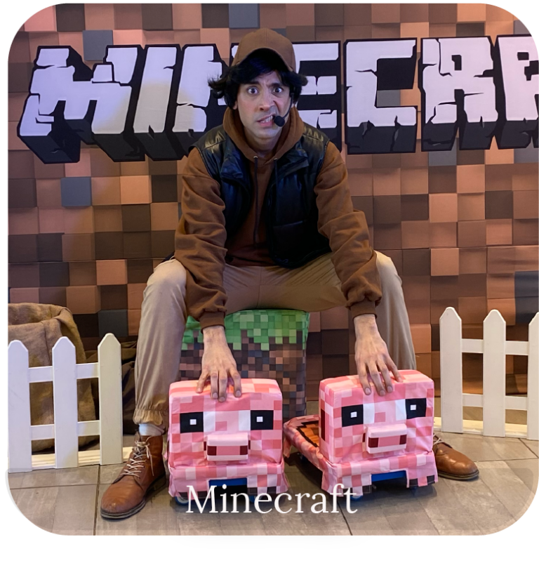 minecraft -cumpleaños -animaciones- shows - infantiles - mardemo - producciones