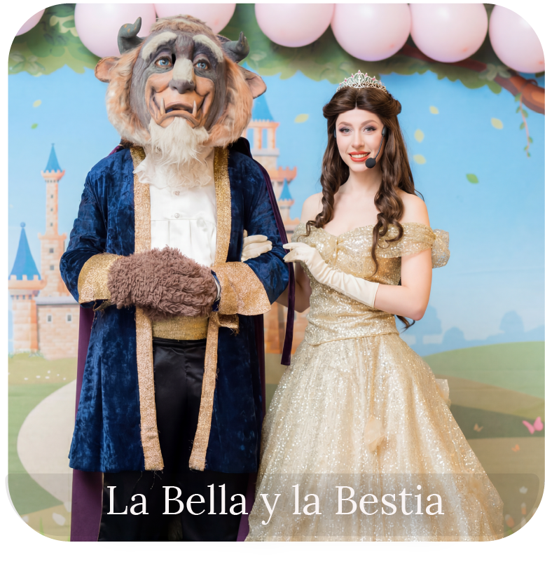 la bella y la bestia show cumpleaños mar de mo