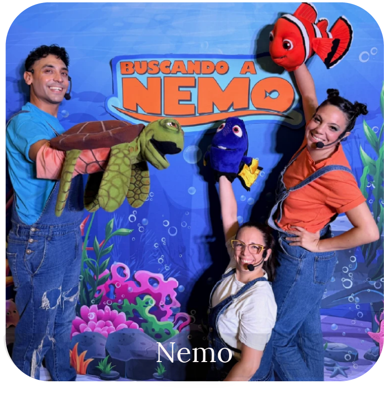 nemo animaciones cumpleaños show mar de mo