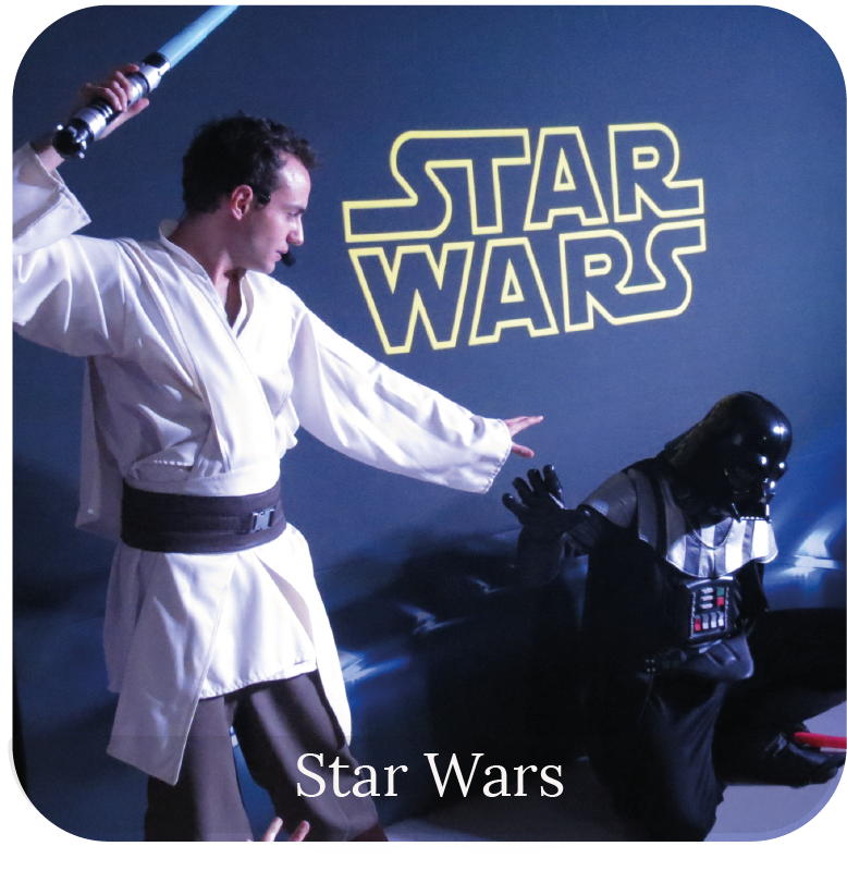 star wars animaciones cumpleaños show mar de mo